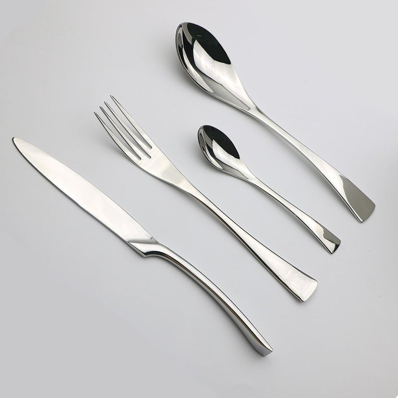 JANKNG 20-Piece 18/10 Stainless Steel Flatware Set, Service for 4 - Image 2
